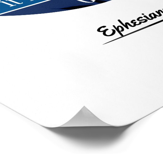 Ephesians 2:8 KJV Multicolor Poster (Ecke)