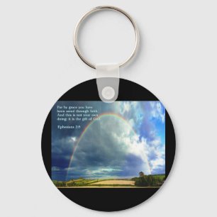 Ephesians 2:8  Rainbow Schlüsselanhänger