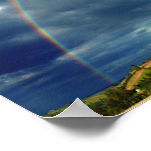 Ephesians 2:8 Regenbogen Poster (Ecke)