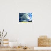 Ephesians 2:8 Regenbogen Poster (Küche)