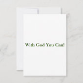 Ephesians 3:16 KJV Bible Verse Pic Flat Gruß Karte (Rückseite)