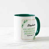 Ephesians 3:17 Sie sind gewurzelt personalisierte  Tasse (VorderseiteRechts)