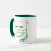 Ephesians 3:17 Sie sind gewurzelt personalisierte Tasse (Vorderseite Links)