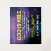 Ephesians 3:20 GOTT IST EINE BARE Kirche Wandteppich (Vorderseite)