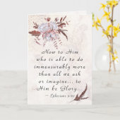 Ephesians 3:20 Ihm, der mehr tun kann Karte (Gelbe Blume)