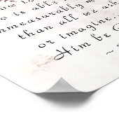 Ephesians 3:20 Ihm, der mehr tun kann Poster (Ecke)