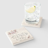 Ephesians 3:20 Ihm, der mehr tun kann Steinuntersetzer (Seitenansicht)