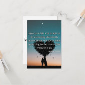 Ephesians 3:20 KJV Bible Verse Pic Flat Gruß Karte (Vorderseite/Rückseite Beispiel)