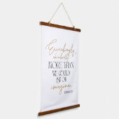 Ephesians 3:20 Verse Wood Topped Wall Tapestry Wandteppich Mit Holzrahmen (Gewinkelt)