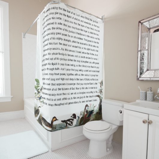 Ephesians 3 Birds Audubon Wildlife Dusche Vorhang (Beispiel)