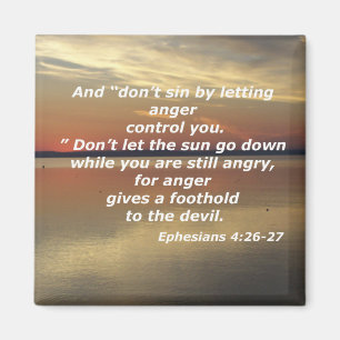 Ephesians 4:26 - 27 magnet