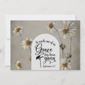 Ephesians 4:7 Grace erhält Bible Flat Card (Vorderseite)