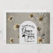Ephesians 4:7 Grace erhält Bible Flat Card (Vorne/Hinten)
