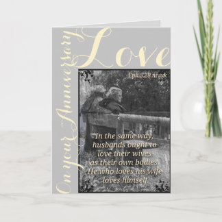 Ephesians 5:28 und Jahrestagskarte des 4:19 1John Karte
