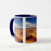 Ephesians 6:12 KJV Bible Verse Pic Two-Tone Tasse (Vorderseite Links)