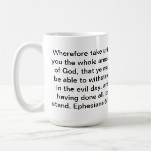 Ephesians 6:13 kaffeetasse