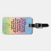 Ephesians 6:18regenbogen Bibel-Vers-Gebet Gepäckanhänger (Vorderseite horizontal)