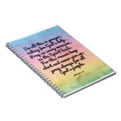 Ephesians 6:18regenbogen Bibel-Vers-Gebet Notizblock (Rechte Seite)