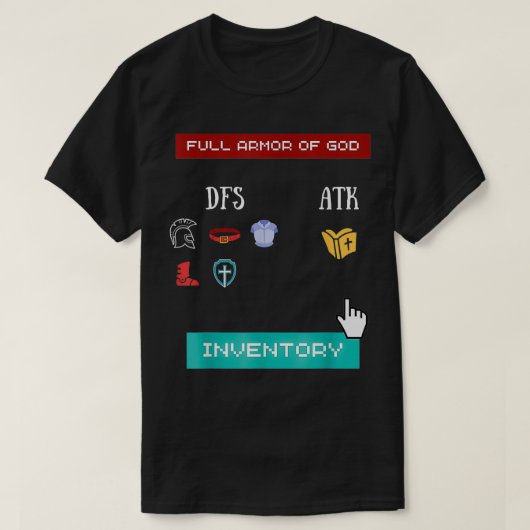 Ephesians 6 Bible Verse Jesus Christliche Geschenk T-Shirt (Design vorne)