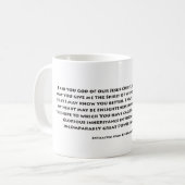 Ephesians Gebet Kaffeetasse (Vorderseite Links)