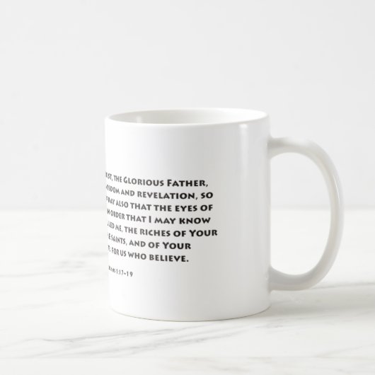 Ephesians Gebet Kaffeetasse (Rechts)