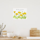 Ephesians Scripture California Poppy Flowers Poster (Küche)