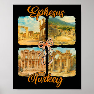 Ephesus Türkei Reisekoquette Ephesus Souvenir Poster