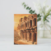 Ephesus, Türkei. Ruinen des Vintagen Amphitheaters Postkarte (Stehend Vorderseite)