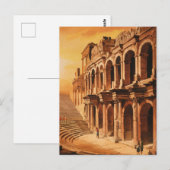 Ephesus, Türkei. Ruinen des Vintagen Amphitheaters Postkarte (Vorne/Hinten)