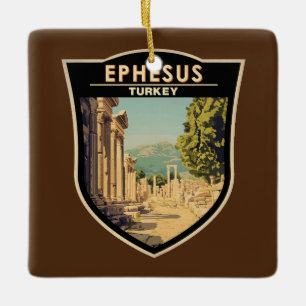 Ephesus Turkey Reisen Art Vintag Keramikornament