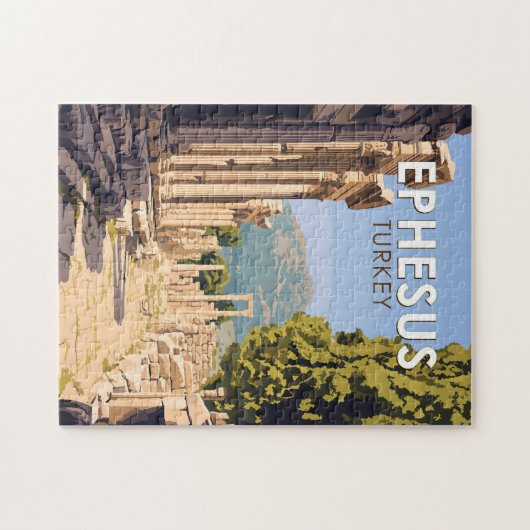 Ephesus Turkey Reisen Art Vintag Puzzle (Horizontal)