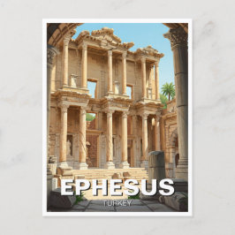Ephesus Turkey Travel Postkarte