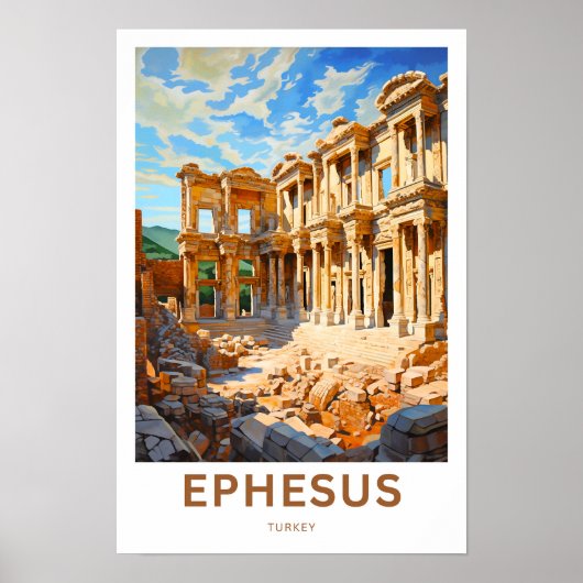 Ephesus Turkey Travel Print Poster (Vorne)
