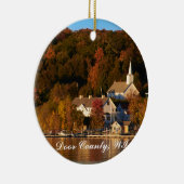 Ephraim, Wisconsin am Sonnenuntergang Keramikornament (Rechts)