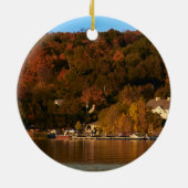 Ephraim, Wisconsin am Sonnenuntergang Keramikornament (Hinten)