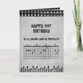 Epic 21st Rockstar Guitar Birthday Card Karte (Vorderseite)