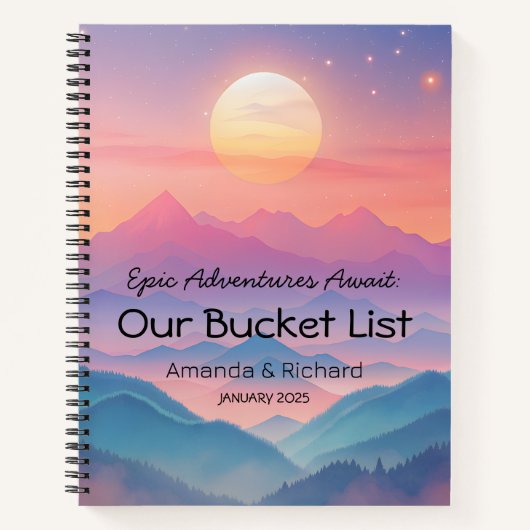 Epic Adventures Bucket List Journal Notizblock (Vorderseite)
