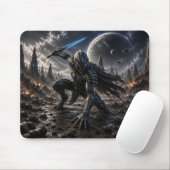 Epic Alien Knight in a Distant Galaxy Mousepad (Mit Mouse)