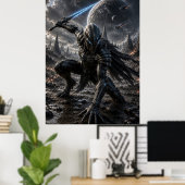 Epic Alien Knight in a Distant Galaxy Poster (Heimbüro)