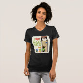 Epic Alley Cats Fun Retro Cartoon Design T-Shirt (Vorne ganz)