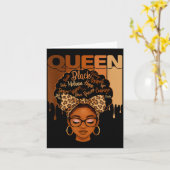 Epic American Melanin History Queen Black African Karte (Gelbe Blume)