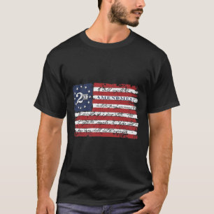 Epic American Militia Gun Rights 2A 2. Änderung  T-Shirt