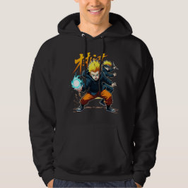 Epic Anime Warrior - Action-Packed Superpower Hoodie