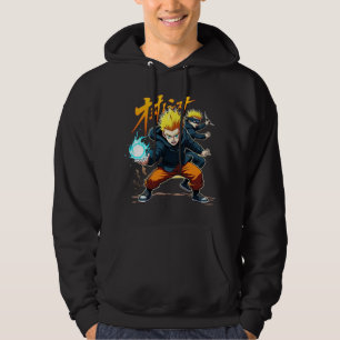Epic Anime Warrior - Action-Packed Superpower Hoodie