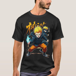 Epic Anime Warrior - Action-Packed Superpower T-Shirt