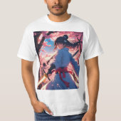 Epic Anime Warrior Graphic T - Shirt (Vorderseite)