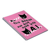 Epic Anti Artificial Intelligence Punk-Erklärung Notizblock (Rechte Seite)