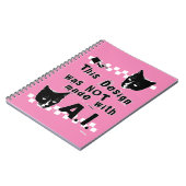 Epic Anti Artificial Intelligence Punk-Erklärung Notizblock (Linke Seite)