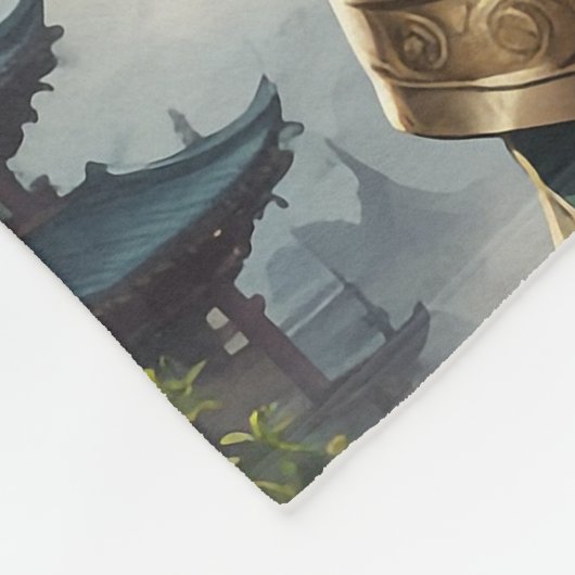 Epic Armored Cat Warrior Fleecedecke (Ecke)