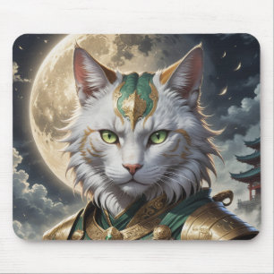 Epic Armored Cat Warrior Mousepad
